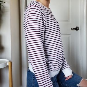 Wildfox - Striped Crew Neck Sweatshirt